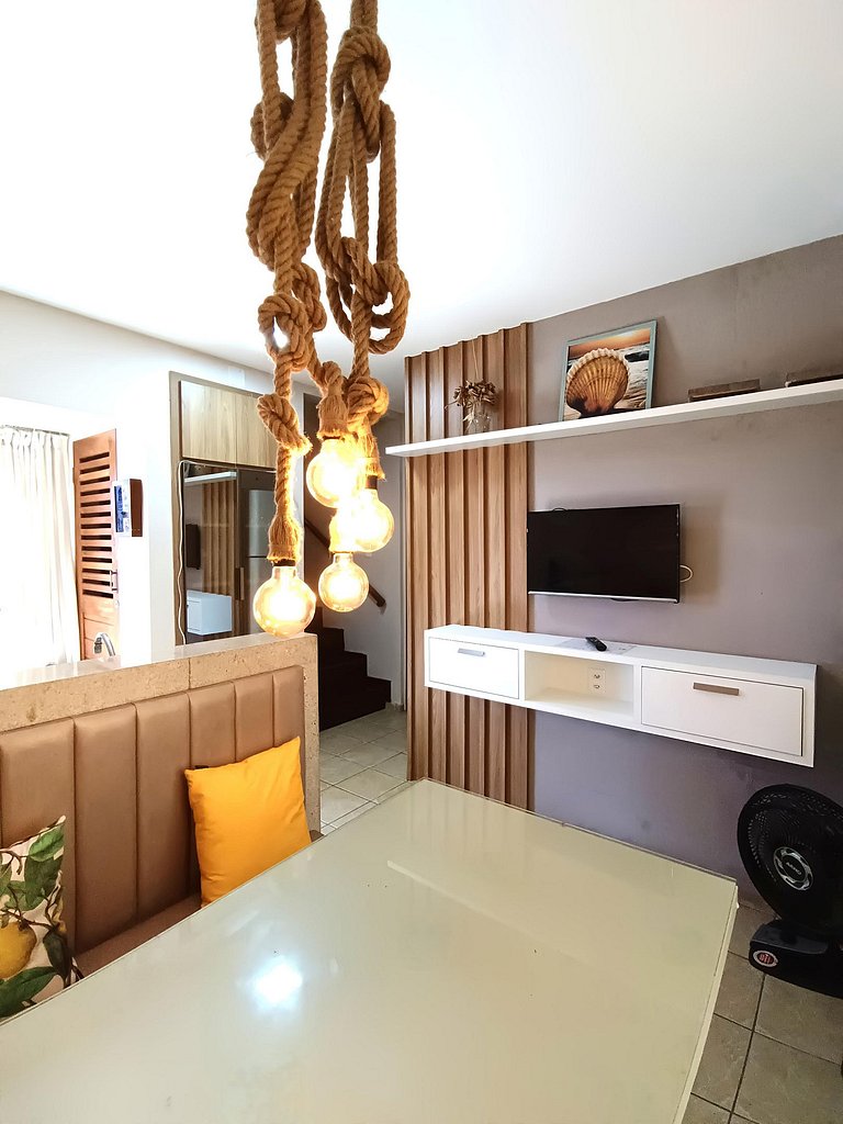 Lindo Triplex no Centro de Pipa - Até 8 Pessoas