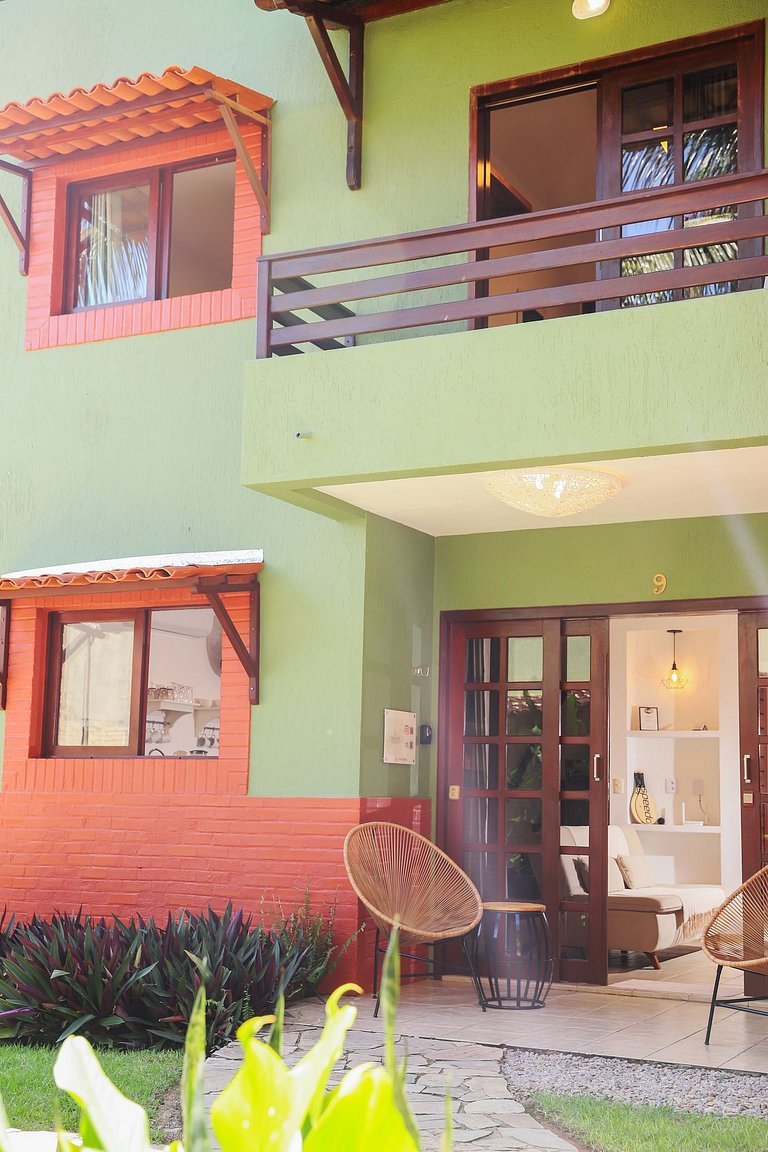 Conforto e Vista Mar em Pipa: Sobrado Central com 2 Suítes