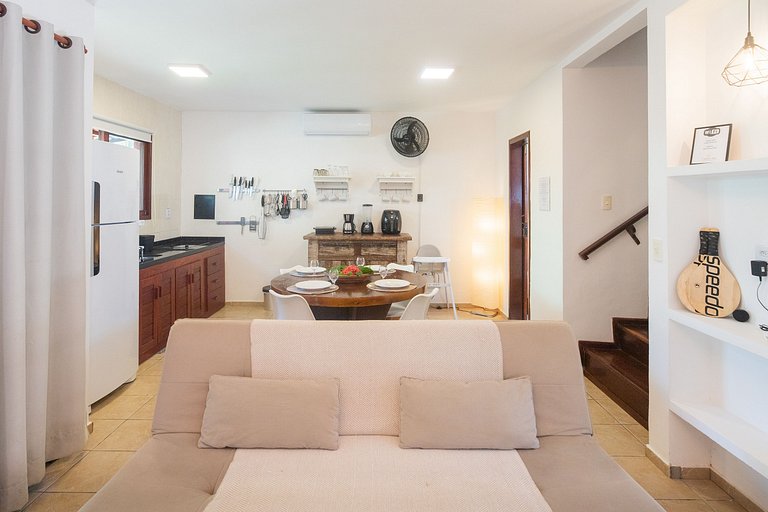 Conforto e Vista Mar em Pipa: Sobrado Central com 2 Suítes