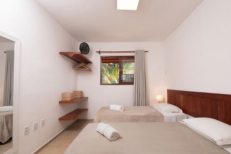 Conforto e Vista Mar em Pipa: Sobrado Central com 2 Suítes