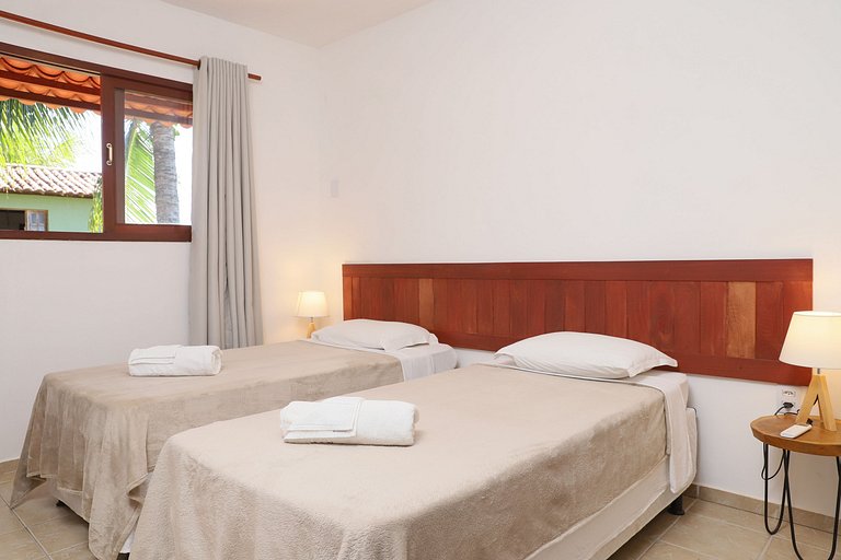 Conforto e Vista Mar em Pipa: Sobrado Central com 2 Suítes