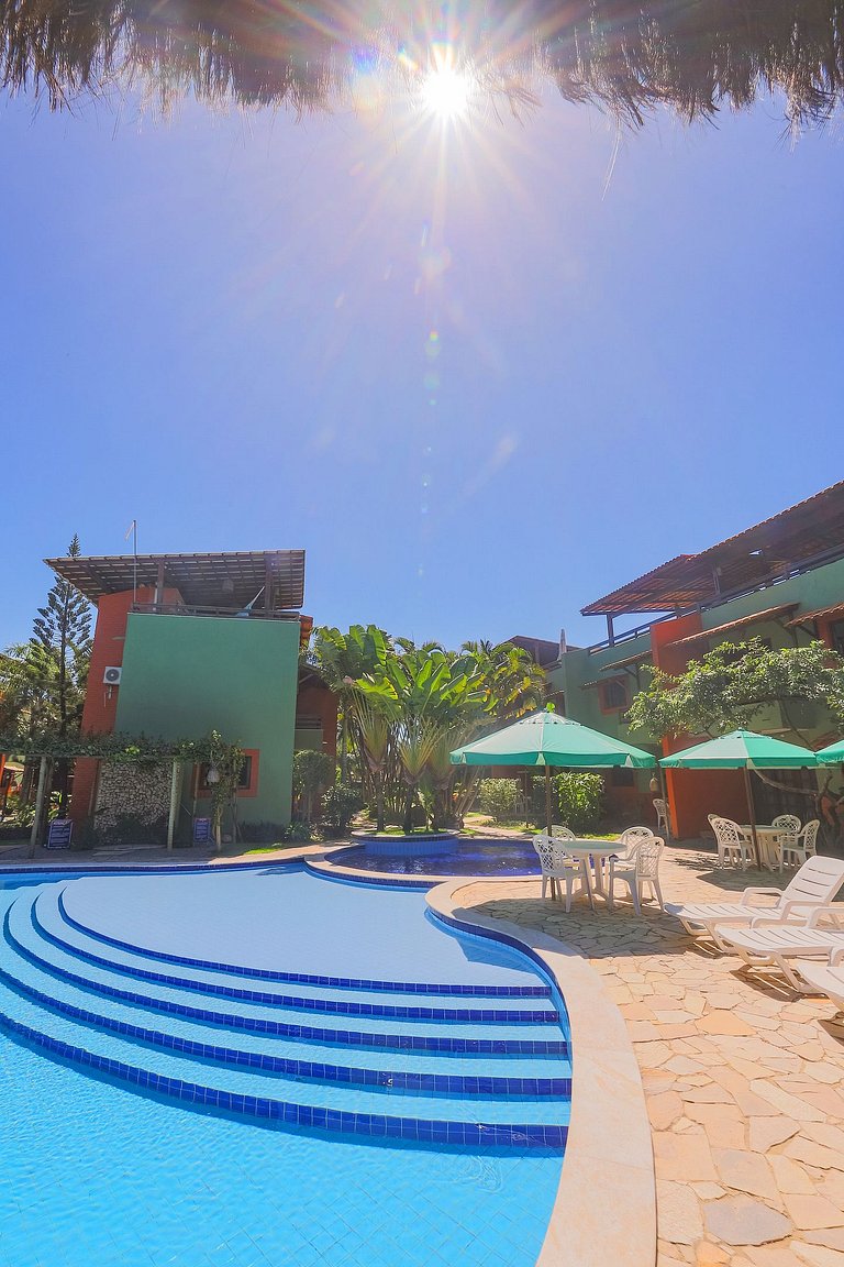 Conforto e Vista Mar em Pipa: Sobrado Central com 2 Suítes