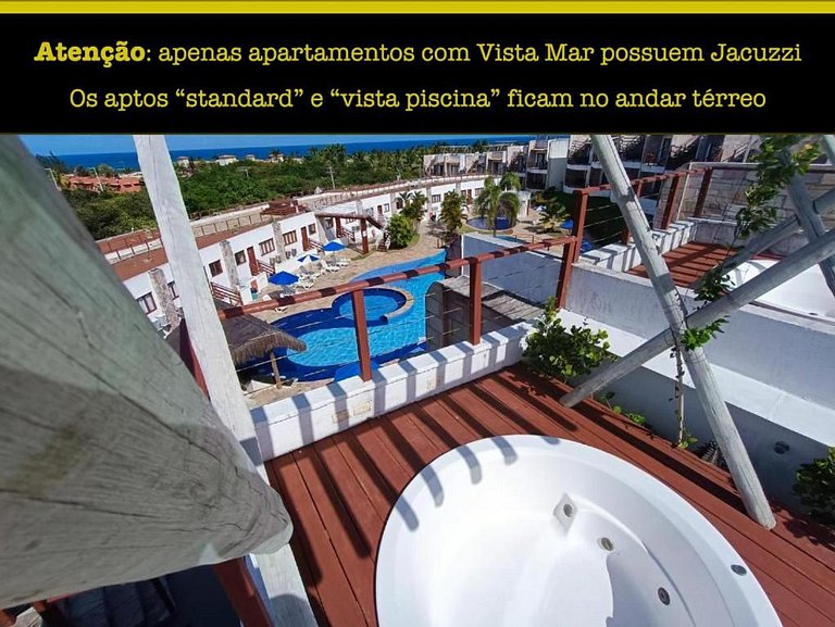 Apartamento com Vista Mar e Jacuzzi Privativa